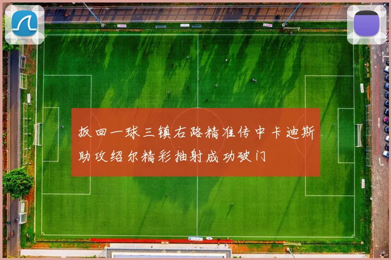 扳回一球三镇右路精准传中卡迪斯助攻绍尔精彩抽射成功破门